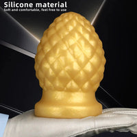 2.95in 4.52in Newbie Gold Silicone Soft Suction Cup Small Anal Plug Dildo