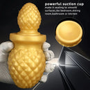 2.95in 4.52in Newbie Gold Silicone Soft Suction Cup Small Anal Plug Dildo