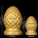 2.95in 4.52in Newbie Gold Silicone Soft Suction Cup Small Anal Plug Dildo
