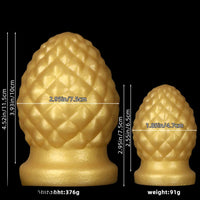 2.95in 4.52in Newbie Gold Silicone Soft Suction Cup Small Anal Plug Dildo