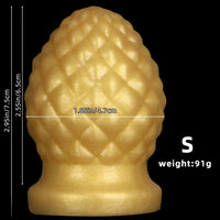 2.95in 4.52in Newbie Gold Silicone Soft Suction Cup Small Anal Plug Dildo