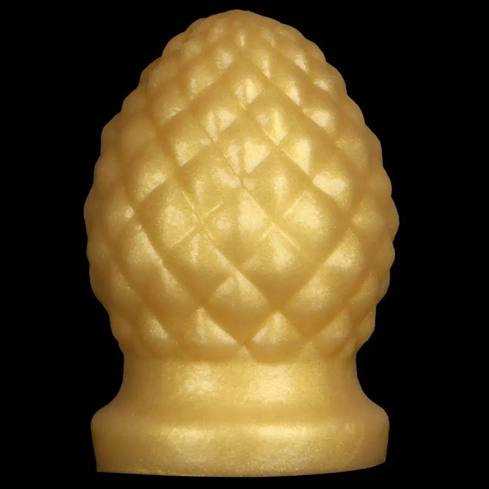 2.95in 4.52in Newbie Gold Silicone Soft Suction Cup Small Anal Plug Dildo