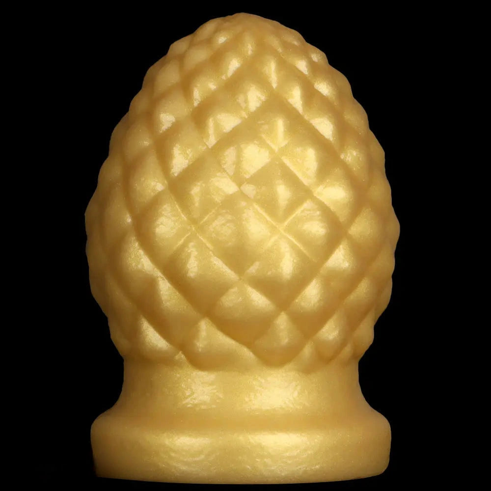 2.95in 4.52in Newbie Gold Silicone Soft Suction Cup Small Anal Plug Dildo