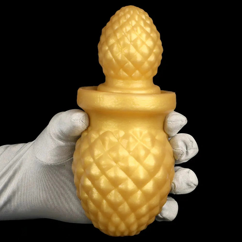 2.95in 4.52in Newbie Gold Silicone Soft Suction Cup Small Anal Plug Dildo