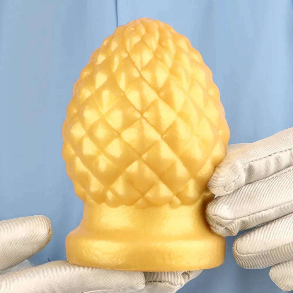 2.95in 4.52in Newbie Gold Silicone Soft Suction Cup Small Anal Plug Dildo