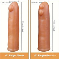 2.95in Mini Finger Dildo Spiked Sex Toy For G Spot Sex Stimulation