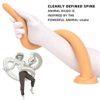 20.07in Long Huge Colorful Snake Dildo For Anal Vaginal Expansion Love Toy
