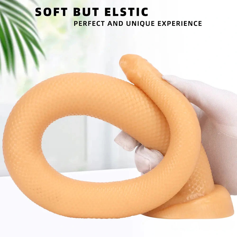 20.07in Long Huge Colorful Snake Dildo For Anal Vaginal Expansion Love Toy