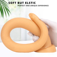 20.07in Long Huge Colorful Snake Dildo For Anal Vaginal Expansion Love Toy