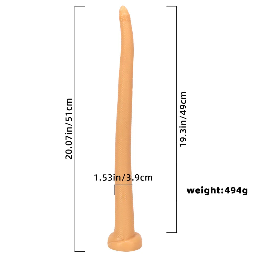 20.07in Long Huge Colorful Snake Dildo For Anal Vaginal Expansion Love Toy