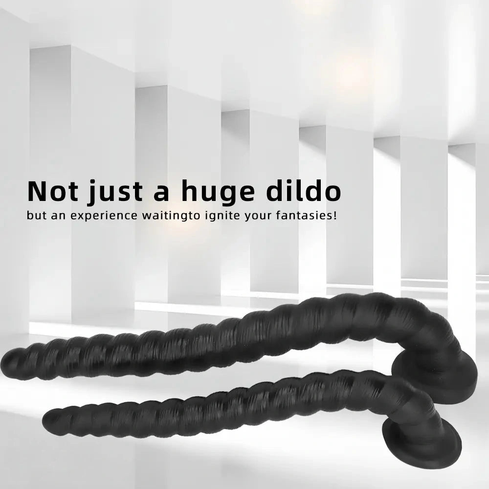 20.47in 26.37in Liquid Silicone Super Long Large Butt Plug Dildo For Fisting