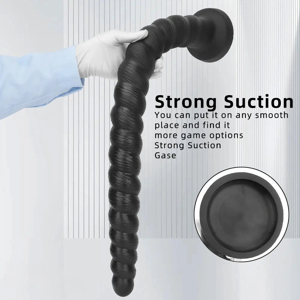 20.47in 26.37in Liquid Silicone Super Long Large Butt Plug Dildo For Fisting