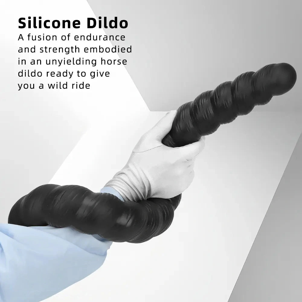 20.47in 26.37in Liquid Silicone Super Long Large Butt Plug Dildo For Fisting