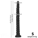 20.47in 26.37in Liquid Silicone Super Long Large Butt Plug Dildo For Fisting