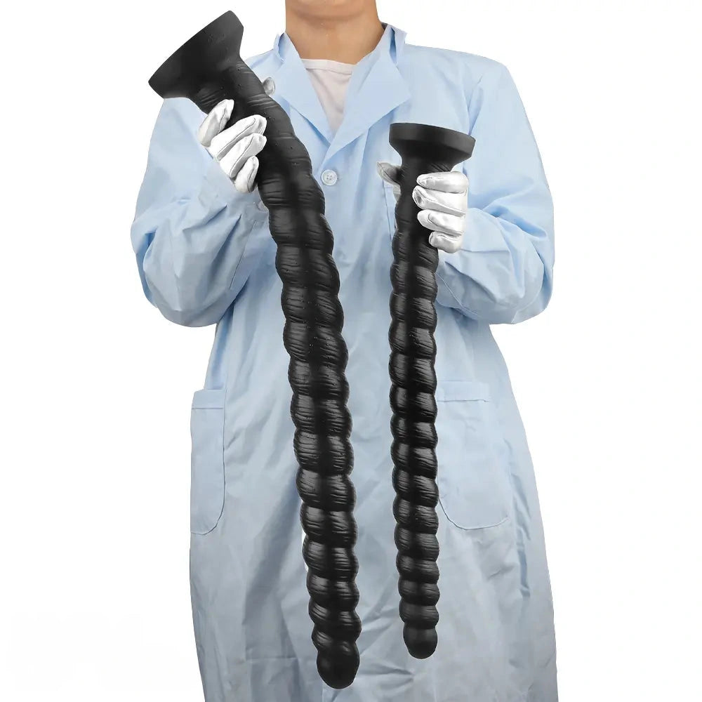 20.47in 26.37in Liquid Silicone Super Long Large Butt Plug Dildo For Fisting