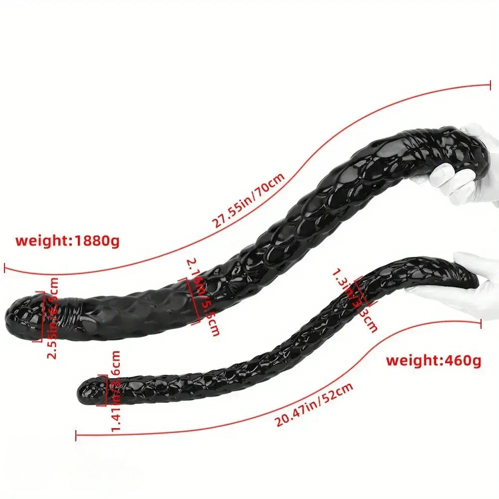 20.47in 27.55in Double-Headed Extra Long Fish Scale Simulation Huge Dildo