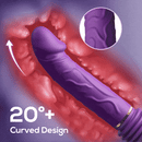 5 Thrusting & 8 Vibrating Dildo Machine with Handle and Sucker