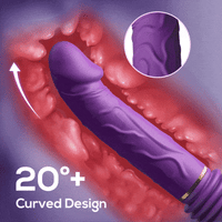 5 Thrusting & 8 Vibrating Dildo Machine with Handle and Sucker