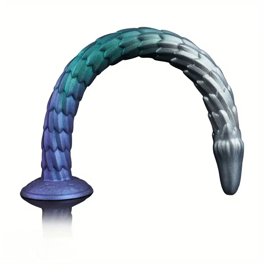 20in Super Huge Long Dragon Scale Silicone Soft Female Dildo