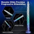 20in Super Huge Long Dragon Scale Silicone Soft Female Dildo