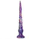 21.25in Ultra Long Deep Anal Wolf Fang Whip Monster Spiked Soft Dildo