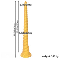 22.04in Liquid Silicone Super Long Texture Anal Plug Large Soft Dildo