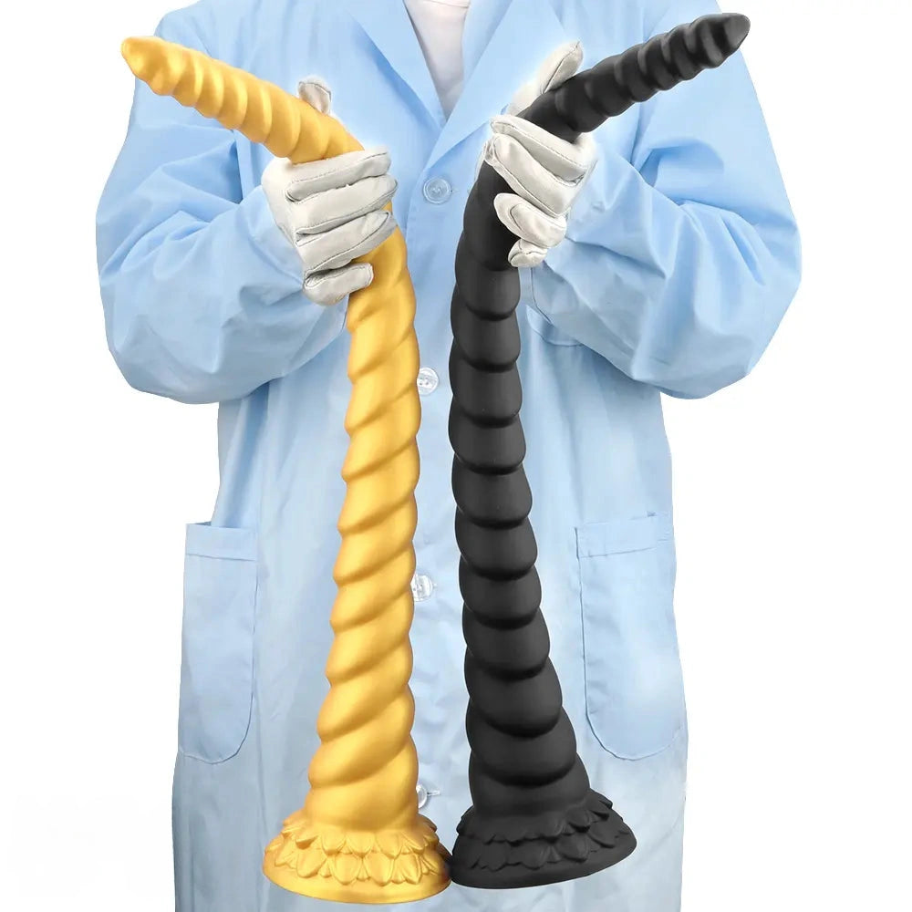 22.04in Liquid Silicone Super Long Texture Anal Plug Large Soft Dildo