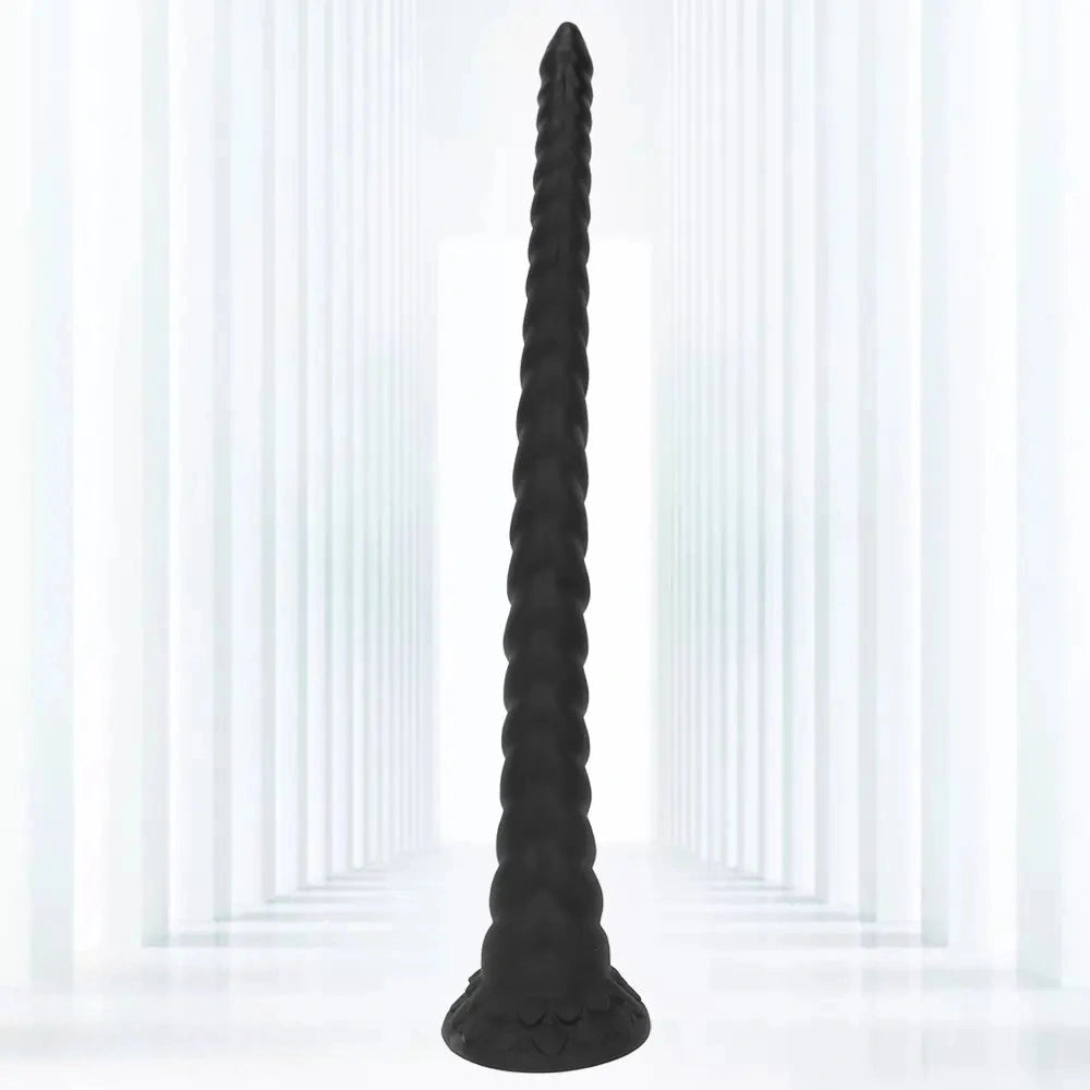 22.04in Liquid Silicone Super Long Texture Anal Plug Large Soft Dildo
