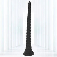 22.04in Liquid Silicone Super Long Texture Anal Plug Large Soft Dildo