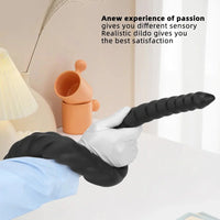 22.04in Liquid Silicone Super Long Texture Anal Plug Large Soft Dildo