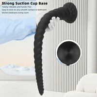 22.04in Liquid Silicone Super Long Texture Anal Plug Large Soft Dildo