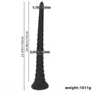 22.04in Liquid Silicone Super Long Texture Anal Plug Large Soft Dildo