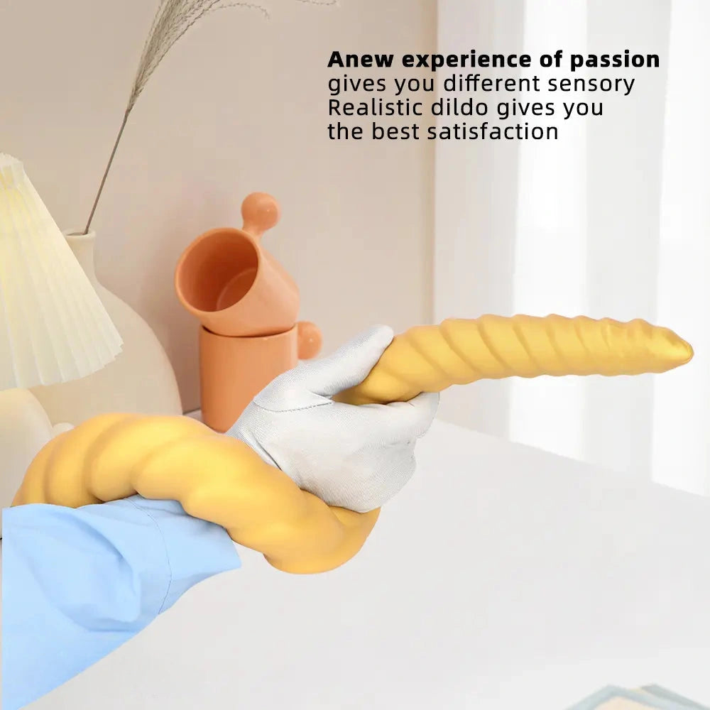 22.04in Liquid Silicone Super Long Texture Anal Plug Large Soft Dildo