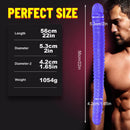 22in Super Long Dual Ended Spiral Thick Dildo Toy For Gay