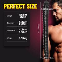 22in Super Long Dual Ended Spiral Thick Dildo Toy For Gay