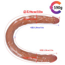 22in Super Long Thick Double Heads Multiple Colors Dildo