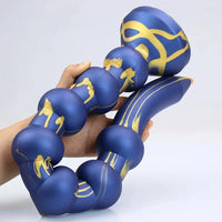 23.22in Long Soft Silicone Adult Toy Huge Dildo With Anal Beads For Anus