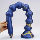 23.22in Long Soft Silicone Adult Toy Huge Dildo With Anal Beads For Anus