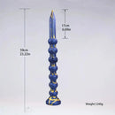 23.22in Long Soft Silicone Adult Toy Huge Dildo With Anal Beads For Anus
