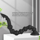 23.62in Soft SM Seven Beads Expansion Long Deep Huge Anal Plug Dildo