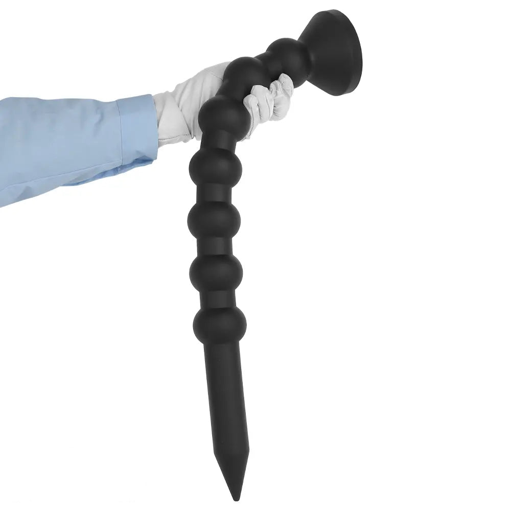 23.62in Soft SM Seven Beads Expansion Long Deep Huge Anal Plug Dildo