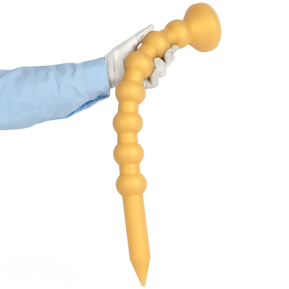 23.62in Soft SM Seven Beads Expansion Long Deep Huge Anal Plug Dildo