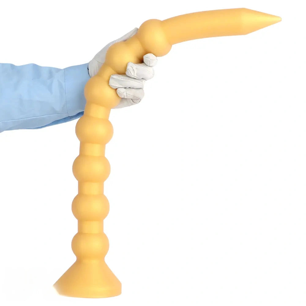 23.62in Soft SM Seven Beads Expansion Long Deep Huge Anal Plug Dildo