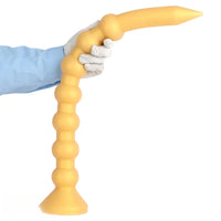 23.62in Soft SM Seven Beads Expansion Long Deep Huge Anal Plug Dildo