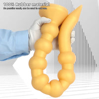 23.62in Soft SM Seven Beads Expansion Long Deep Huge Anal Plug Dildo