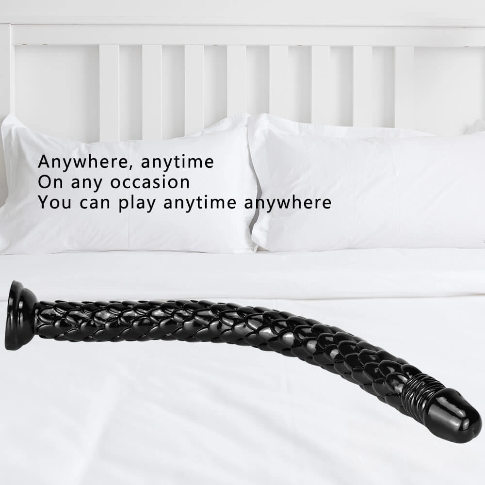 24.4in Extra Long Penis Big Black Dildo For Anal Sex Orgasm Toy