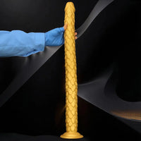 24.4in Gold Silicone Extra-long Scales Huge Dildo For Women Men Gay