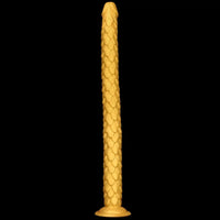 24.4in Gold Silicone Extra-long Scales Huge Dildo For Women Men Gay