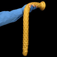 24.4in Gold Silicone Extra-long Scales Huge Dildo For Women Men Gay