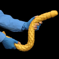 24.4in Gold Silicone Extra-long Scales Huge Dildo For Women Men Gay